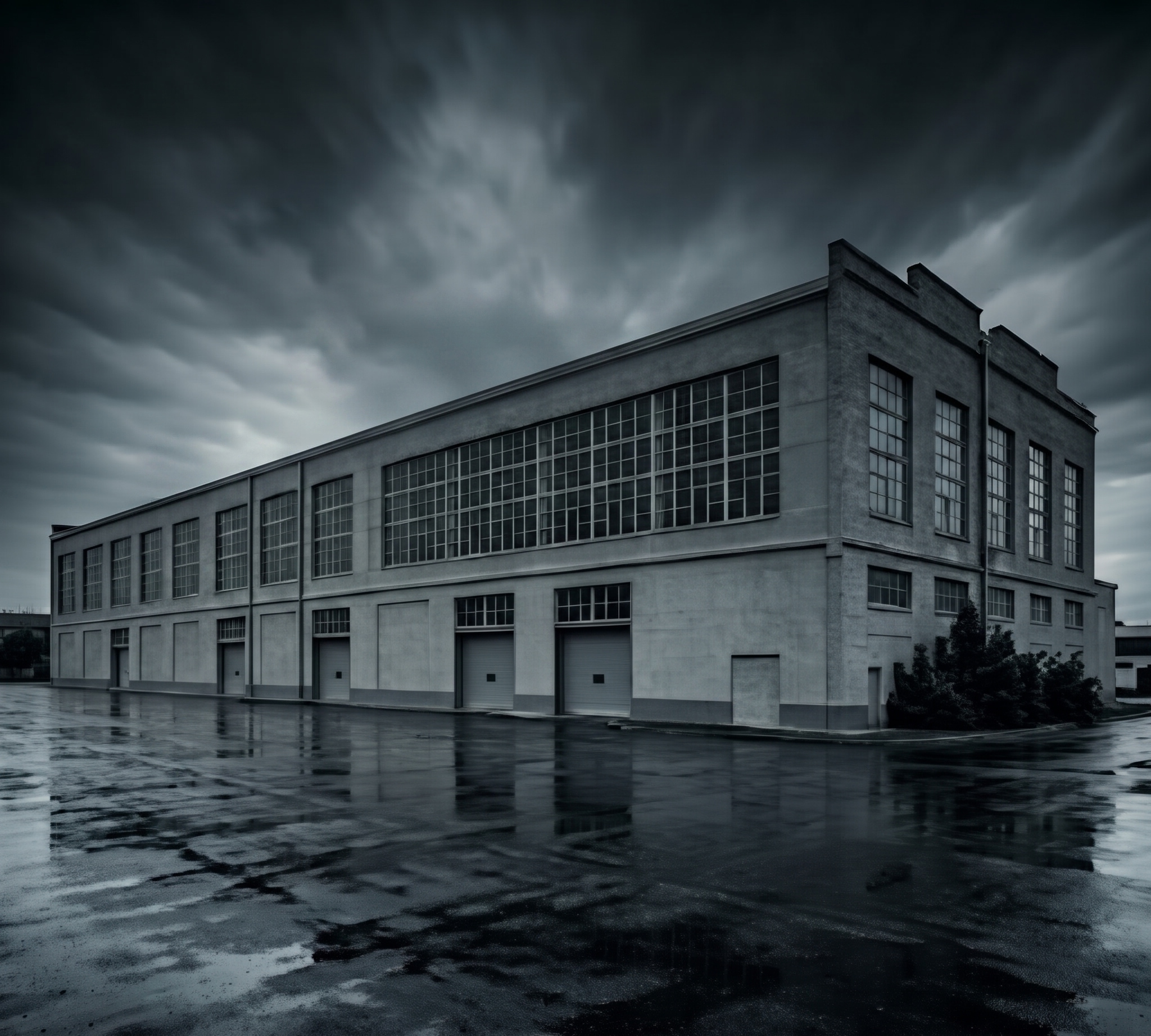 Промисловий комплекс FASTIV INDUSTRIAL — масштабні виробничі корпуси, архітектура 20-го сторіччя, панорамний вигляд