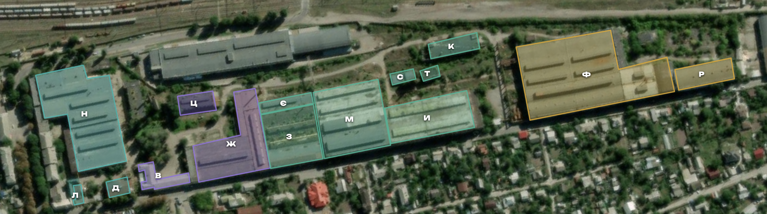 Генплан промислового майданчика FASTIV INDUSTRIAL HUB — розташування лотів та будівель